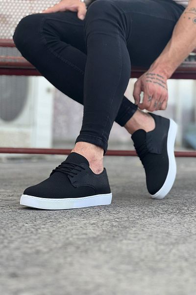 MarDyHome Black Knitwear Men's Casual Shoes