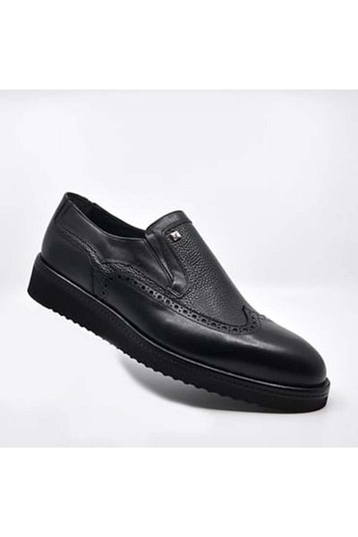 Fosco Genuine Leather Men's Black Casual Shoes - 2993 46 551