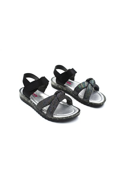 Prego Sandale Arzen - Talpă termoantiderapantă, Sandale pentru copii cu velcro, NEGRE