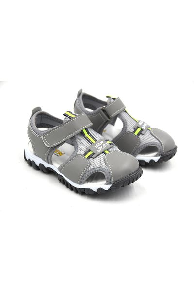 Prego Sandale Arzen - Talpă termoantiderapantă, Sandale pentru copii cu velcro - GRI