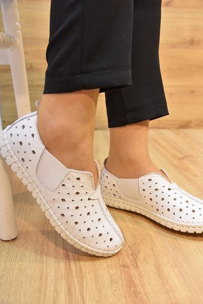 Prego Γυναικεία Casual Παπούτσια İnenstya Γνήσιο Δέρμα - Thermo White Kaynak Σόλα