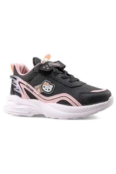 Prego Phlon Light Talpa - Pantofi sport pentru copii cu velcro NEGRI