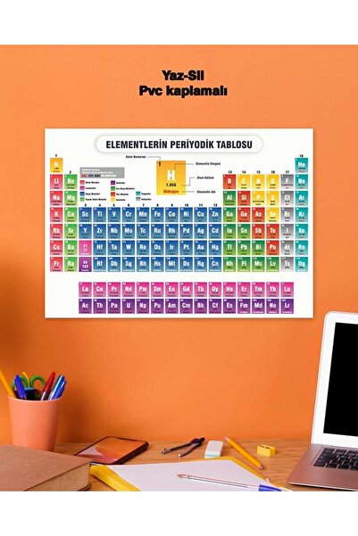 Kimya Periyodik Cetve Pvc Kaplamalı Poster 21x30 cm