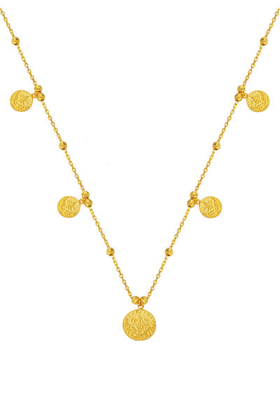 Bilezikci Tuğralı Pandora Zincir 14 Ayar Altın Kolye