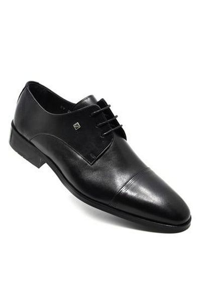 Fosco Genuine Leather Black Men's Classic Shoes - Lace-up (2886 114)-(2886 875)