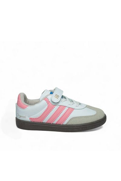 Prego Dodix Children's Sports Shoes - Thermo Non-slip Sole, Velcro White Pink