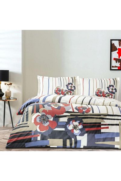 Angoravi Double Satin Nev Set Vanessa Red