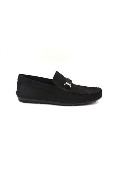 Prego Ανδρικά παπούτσια casual Modesa από γνήσιο δέρμα Thermo με αντιολισθητική σόλα - ΜΑΥΡΟ