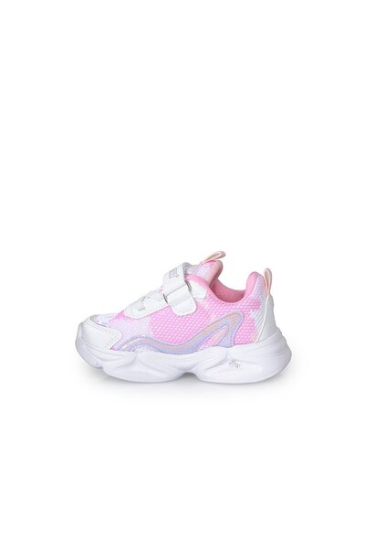 Prego (SÜPERSTAR) Bebe 305 Anorak Cırtlı Işıklı Çocuk Spor Ayakkabı Beyaz Pembe