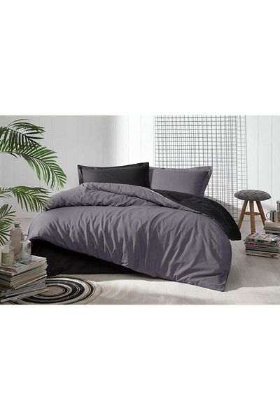 Angoravi Özdilek Double Ranforce Nev Set Colorist Anthracite Black