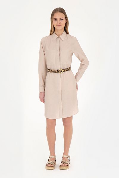 U.S. Polo Assn. Rochie țesută mărime mini nisip pentru femei 50285640-vr085