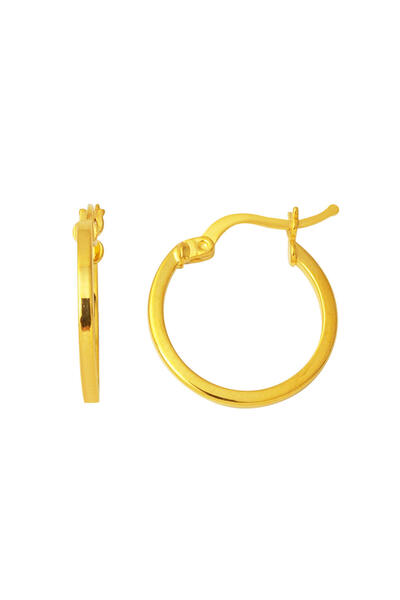 Bilezikci Klasik 22 Ayar 2 cm. Çaplı Halka Altın Küpe