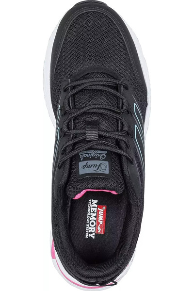 Jump 30910 Πάτος με κορδόνια μνήμης Unisex αθλητικά παπούτσια ΜΑΥΡΟ ΛΕΥΚΟ