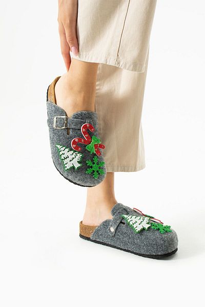 MORENİCA Comfortable and Warm House Slippers with Accessories (Accessories Are Velcro)