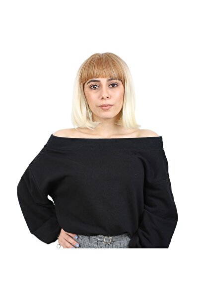 Generic Brand Short Straight Fiber Sen Wig / Honey Blonde / Platinum Ombre