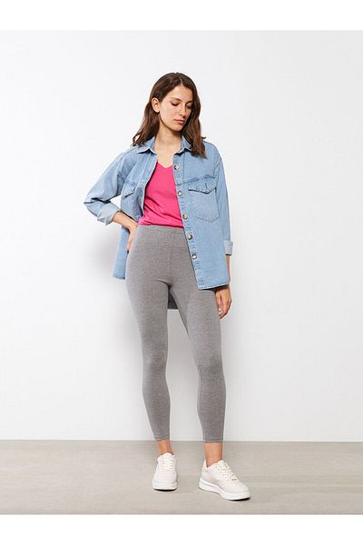 LC Waikiki LCW női elasztikus derékú tömör leggings
