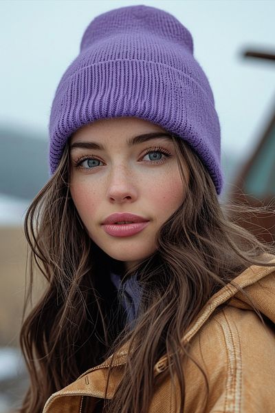 SadeRenk Unisex Lilac Beanie