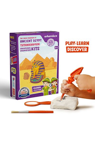 Arkerobox Arkerobox - Set arheologic educational si puzzle 3D, Egiptul Antic, Tutankhamon