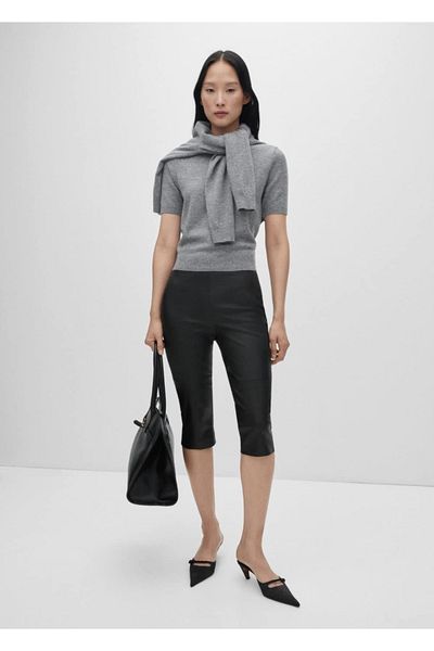 MANGO Woman Short Sleeve Wool Sweater