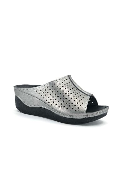 KOCAMANLAR Aryan D.r Recommended Orthopedic Women's Slippers SILVER
