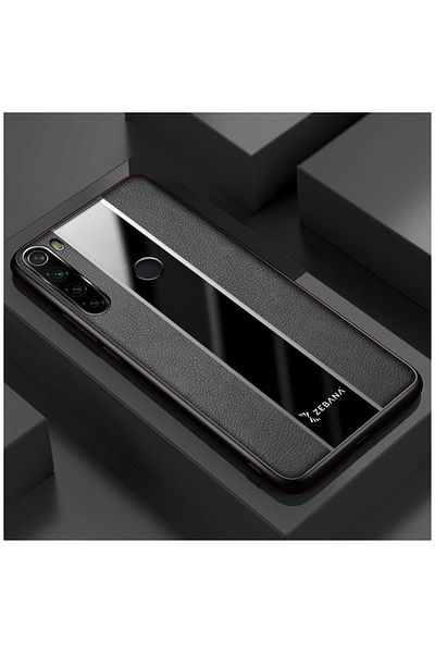Zebana حافظة جلدية فاخرة متوافقة مع هاتف Xiaomi Redmi Note 8 باللون الأسود