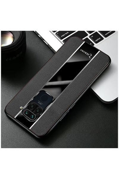 Zebana حافظة متوافقة مع هاتف Xiaomi Redmi Note 9 Zebana حافظة جلدية فاخرة باللون الأسود
