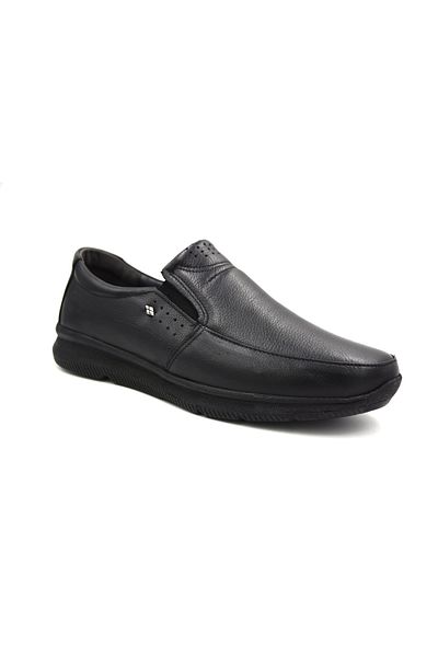Prego Ανδρικά παπούτσια casual από γνήσιο δέρμα Poly Light Sole Comfort Μαύρα
