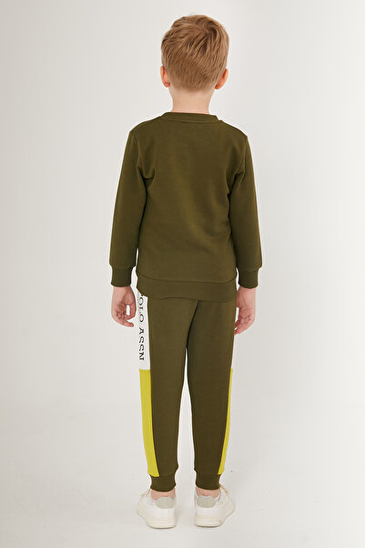 U.S. Polo Assn. Erkek Çocuk Haki Pijama Takımı 50285657-VR027