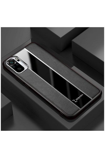 Zebana حافظة متوافقة مع هاتف Xiaomi Redmi Note 10، حافظة جلدية فاخرة باللون الأسود