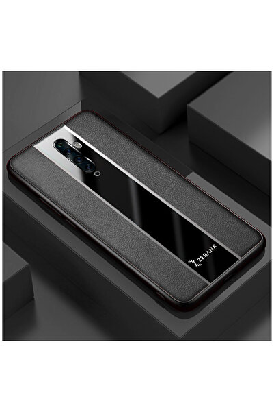 Dara Aksesuar Oppo Reno 2Z Uyumlu Kılıf Zebana Premium Deri Kılıf Siyah