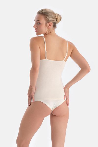 Dagi Ecru 5016Kc Modal Kaschmir-Unterhemd