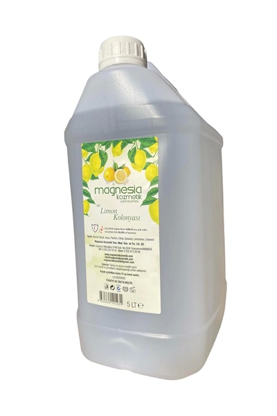 Magnesia Kozmetik Pure Touches Hediyelikler için renksiz LİMON Kolonyası 5Lt....