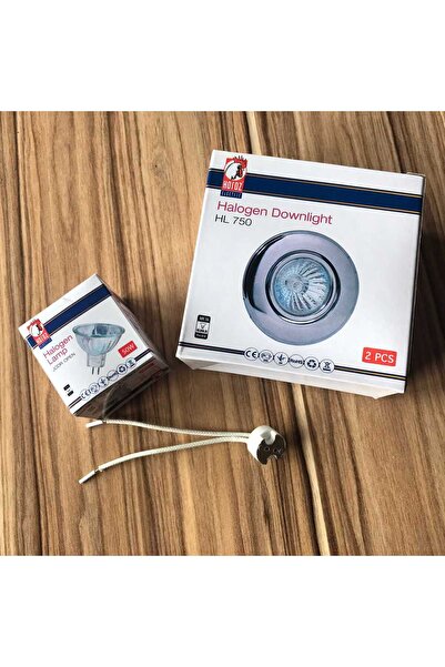 Modilayn 1 TAKIM SPOT LAMBA VE KAİDE HOROZ 220X50 50 Watt Çanak Ampul Ampül M...