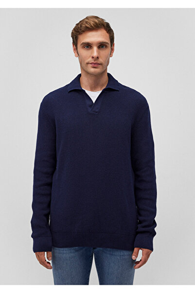 Mavi Polo Yaka Lacivert Kazak Slim Fit / Dar Kesim 0710225-84371