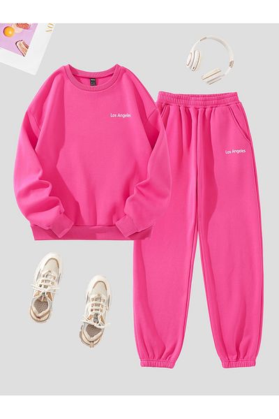 MODARİCH Ροζ Σετ φόρμας Los Angeles Minimal Bottom Top