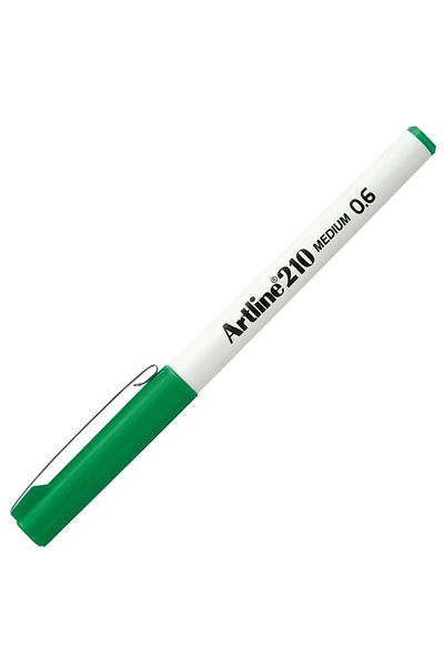 artline Green Ek-210n Felt Tip 0.6mm Writing Pen
