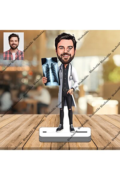 wonderlike Radyolog 3D Ahşap Biblo,Sevgiliye Hediye,Doğum Günü Hediyesi