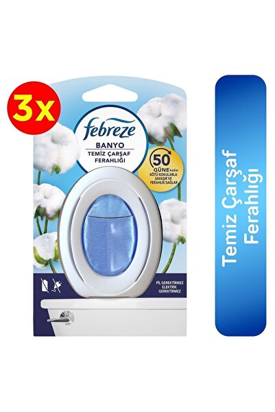 Febreze Banyo Temiz Çarşaf Fer Hava Ferahlatıcı Oda Kok X3