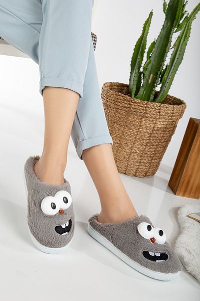 Slipcat Λούτρινες Soft Silent Dog Figured Slippers Home Slippers - Πλενόμενη σόλα