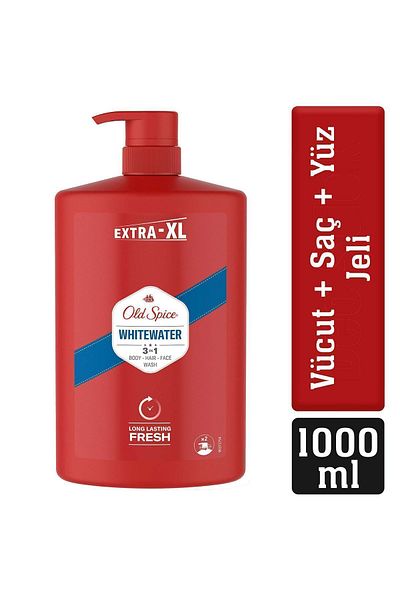 Old Spice Whitewater Shower Gel and Shampoo for Men 1000 ml Extra-XL