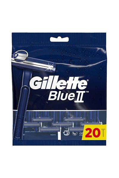 Gillette Blue 2 Disposable Shaving Blades Extra Large Pack of 20