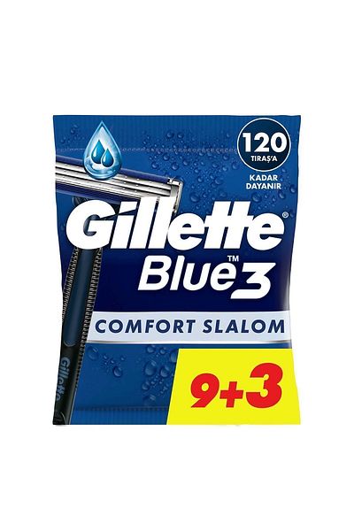 Gillette Blue 3 Comfort Slalom Disposable Razor 9+3 Pieces
