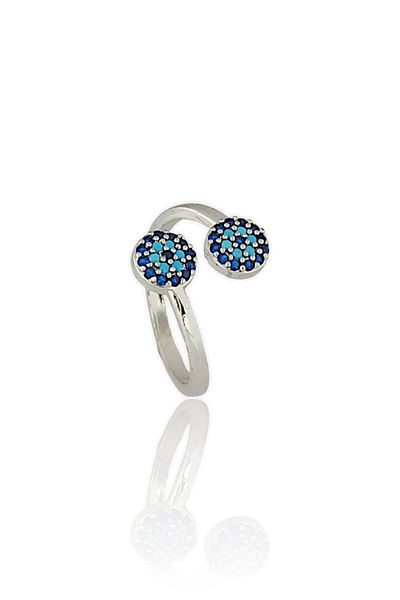 Çlk Accessories Premium Evil Eye Bead Adjustable Ring