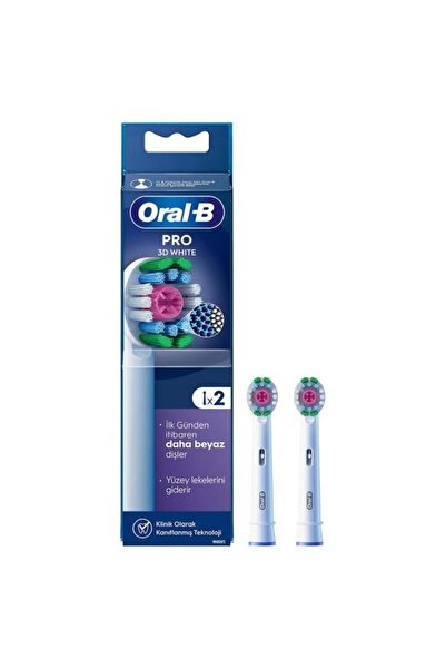Oral-B Pro 3d White X-filament Şarjlı Diş Fırçası Yedek Başlığı 2 Adet