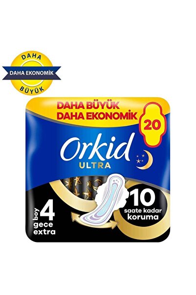 Orkid Ultra Gece Ekstra (BOY 4) 20 Adet Hijyenik Ped