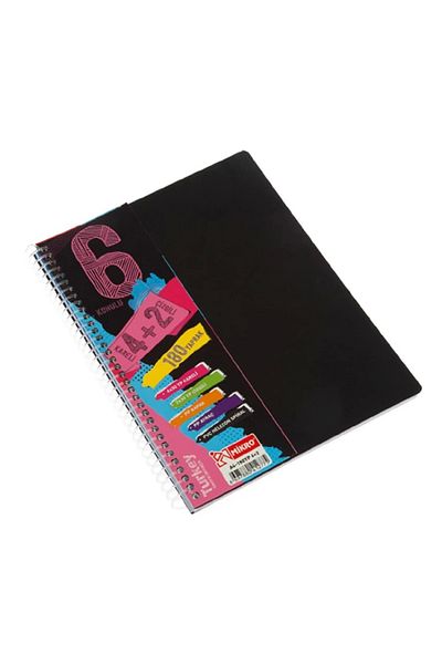 Mikro A4-180 YpEconomical 4+2 Bookmark School Notebook
