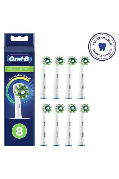 Oral-B رأس فرشاة احتياطية بتقنية Cross Action 8 Clean Maximizer