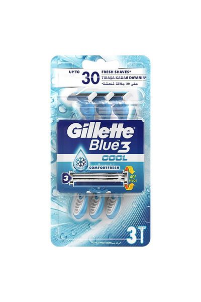 Gillette Blue3 Cool Disposable Shaving Blade Set of 3