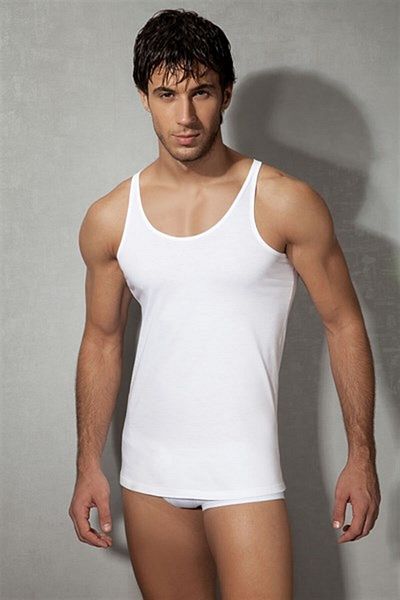 RUBY BOUTİQUE Doreanse Men's Wide Collar Undershirt 2040