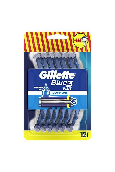Gillette Blue3 Plus Comfort Shaving Razor 12 pcs